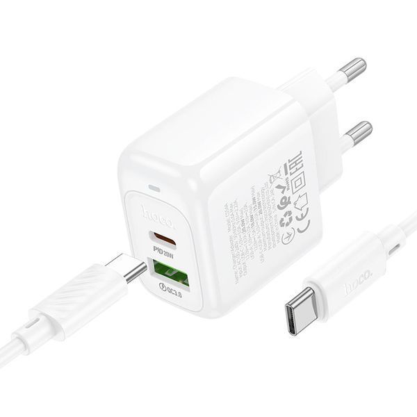 Сетевое зарядное устройство для HOCO CS54A Surplus PD20W+QC3.0 charger set(C to C)