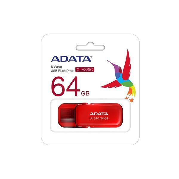 Флеш-накопитель ADATA USB 2.0 AUV 240 64Gb Red