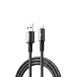 Кабель REMAX WindSpeed Series Fast charging aluminum alloy braided data cable CB25 (A-L) 3A - Black 1.2M