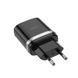 Сетевое зарядное устройство с кабелем HOCO C12Q Smart QC3.0 charger set(Micro) 18W Black