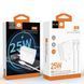 Сетевое зарядное устройство с кабелем WUW-T86C PD 25W Fast Charger + USB C to USB C cable set