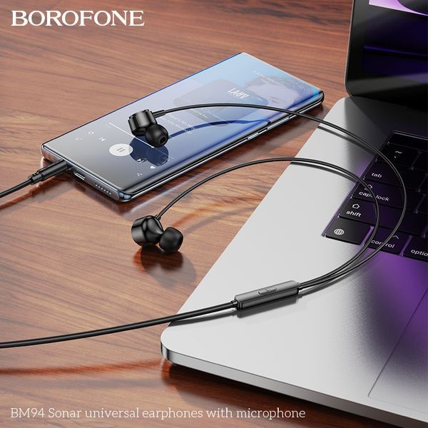 Навушники дротові BOROFONE BM94 (3.5mm) Black