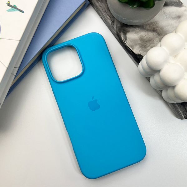 Чехол для смартфона Silicone Full Case AA Open Cam для iPhone 16 Pro Max 38,Surf Blue