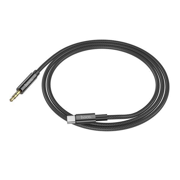 Аудиокабель HOCO UPA19 Type-C для 3.5mm male, nylon braid, 1m, Black