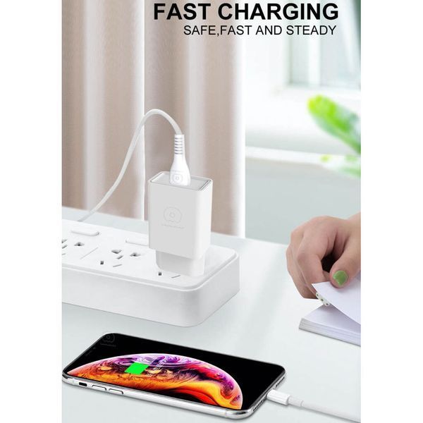 Сетевое зарядное устройство с кабелем WUW-T82 Single USB home charger set micro