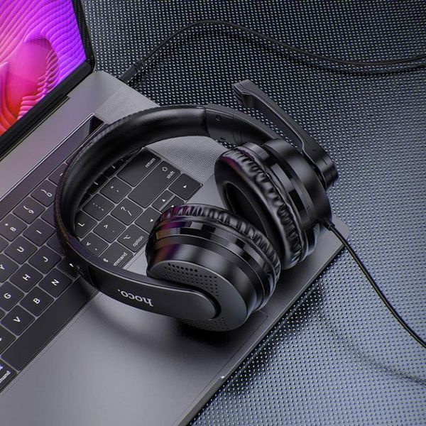 Навушники ігрові HOCO W103 Magic tour gaming headphones Black