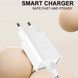 Сетевое зарядное устройство с кабелем WUW-T82 Single USB home charger set micro
