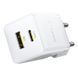 Сетевое зарядное устройство с кабелем Baseus Palm Fast Charger C+U 30W EU Moon White (с USB-C 20V/3A)