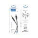 Аудіокабель HOCO UPA19 Type-C to 3.5mm male, nylon braid, 1m, Black