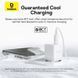 Сетевое зарядное устройство с кабелем Baseus Palm Fast Charger C+U 30W EU Moon White (с USB-C 20V/3A)