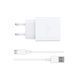 Сетевое зарядное устройство с кабелем WIWU 2.4A Essen GaN Fast Charger Combo с A-M cable Wi-G023 A-M EU White