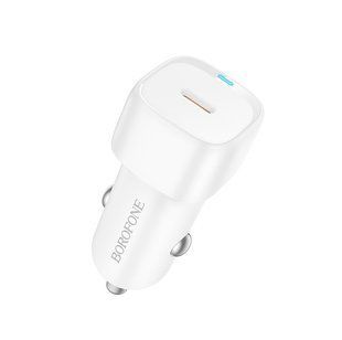Автомобільний зарядний пристрій BOROFONE BZ34A Cloud single port PD20W car charger White