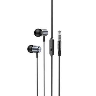 Навушники дротові HOCO M108 (3.5mm) Metal Gray