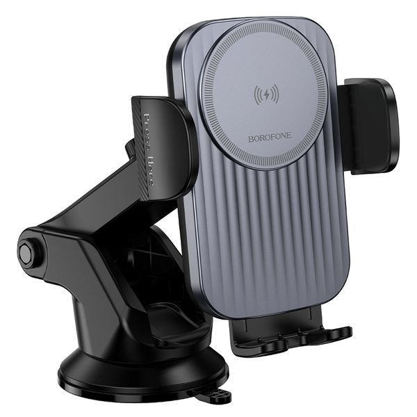 Автодержатель для телефона с БЗП BOROFONE BH222 Leading push-type беспроводная передача автомобилей