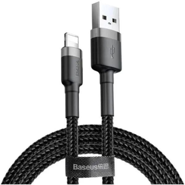 Кабель Baseus Cafule Cable USB For Lightning 1.5A 2m Gray+Black