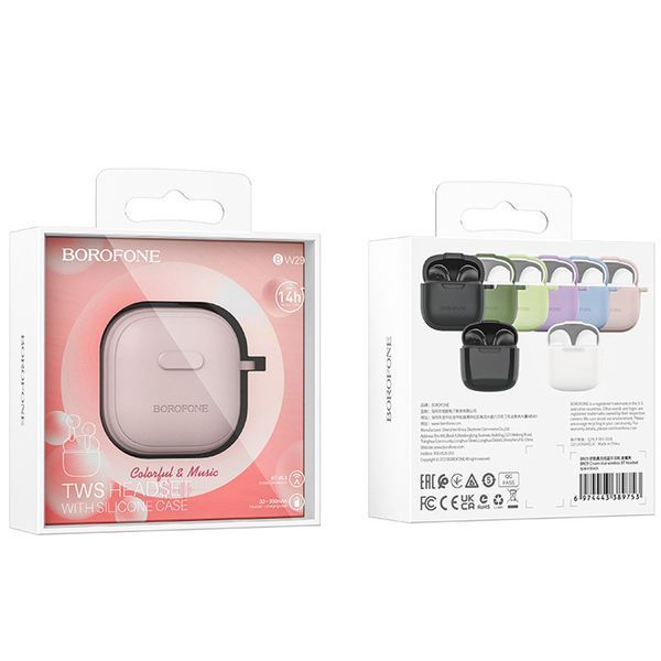 Бездротові навушники TWS BOROFONE BW29 Charm Pink Sugar