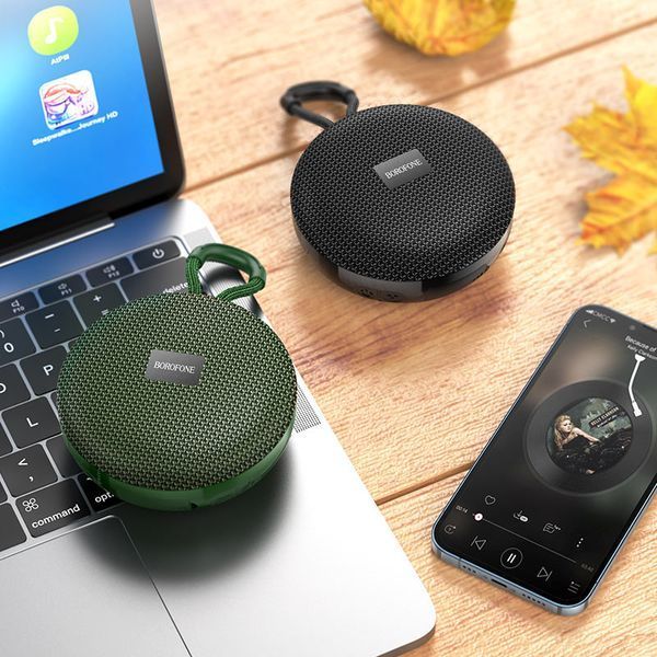 Портативная колонка BOROFONE BR27 Dear sports BT speaker, 5W, Dark Green