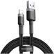 Кабель Baseus Cafule Cable USB For Lightning 1.5A 2m Gray+Black