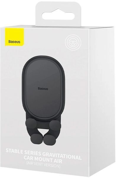 Автотримач для телефона Baseus Stable Gravitational Car Mount Air (Air Outlet Version) Black