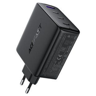 Мережевий зарядний пристрій ACEFAST A94 PD100W GaN (3*USB-C+USB-A) charger Black