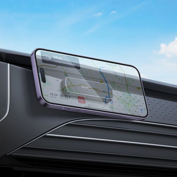 Автодержатель для телефона BOROFONE BH121 Eternal magnetic car holder Black Gray