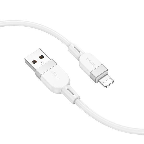 Кабель HOCO X109 Energy silicone charging data cable iP (L=1M) White