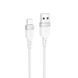 Кабель HOCO X109 Energy silicone charging data cable iP (L=1M) White