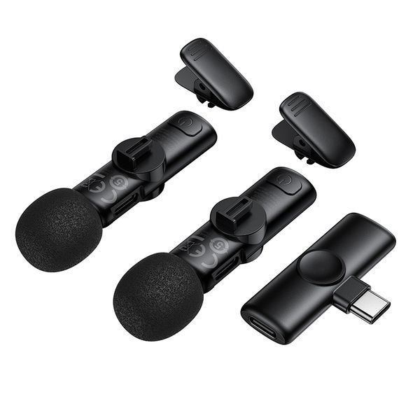 Беспроводная микрофонная система BOROFONE BFK16A Winner dual-mic (Type-C) Black