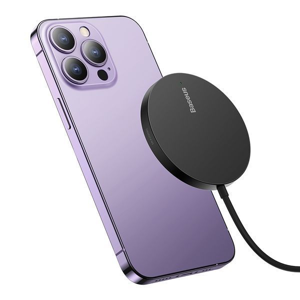 Беспроводное зарядное устройство для Baseus Simple Mini3 Magnetic Wireless Charger 15W Black