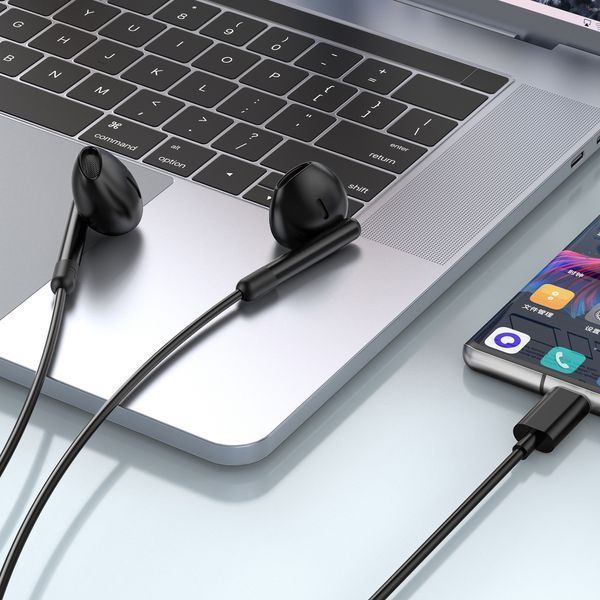 Наушники проводные WIWU EB314 Wired Earphone (Type-C) Black