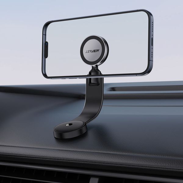 Автотримач для телефона з БЗП ACEFAST D37 magnetic wireless charging car holder for dashboard Black