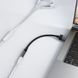 Аудиокабель ACEFAST J13 USB-A to 3.5mm female, nylon braid, 0.15m, Black