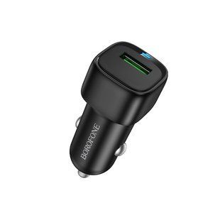Автомобільний зарядний пристрій BOROFONE BZ34 Cloud single port QC3.0 car charger Black