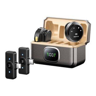 Беспроводная микрофонная система REMAX K22 dual-mic (iP/Type-C) Tarnish