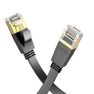 Сетевой кабель HOCO US07 General pure copper flat network cable(L=20M) Black