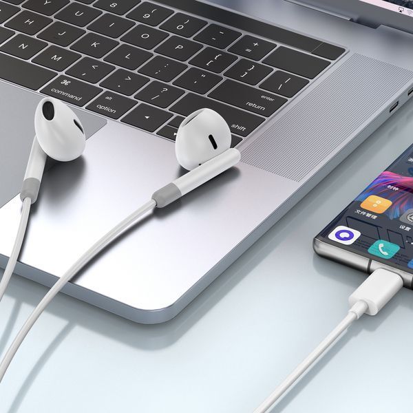 Наушники проводные WIWU EB314 Wired Earphone (Type-C) White