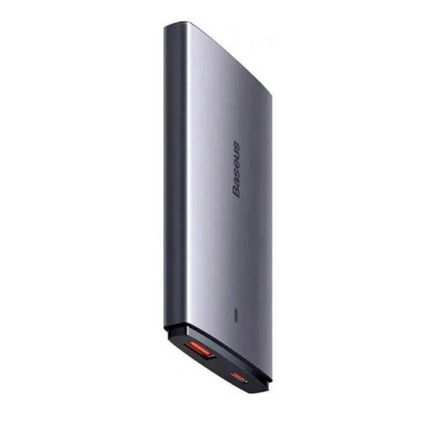 Мережевий зарядний пристрій з кабелем Baseus GaN5 Pro Ultra-Slim Fast Charger C+U 65W Gray((With Mini White Cable C to C 100W(20V/5A) 1m Black)