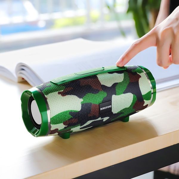 Портативная колонка BOROFONE BR3 Rich sound sports wireless speaker Camouflage Green