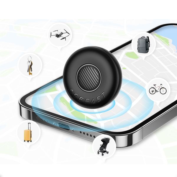 Трекер ACEFAST S1 button typ positioning device single Black