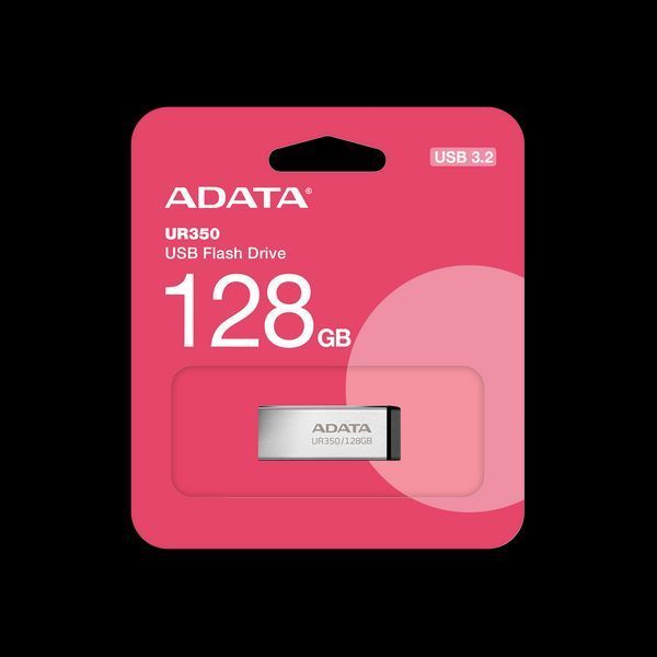 Флеш-накопитель ADATA USB 3.2 UR 350 128Gb Silver/Black