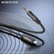 Аудиокабель BOROFONE BL22 iP to 3.5mm male, nylon braid, 1m, Black
