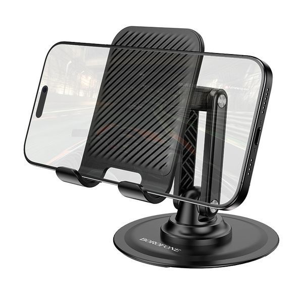 Держатель для телефона BOROFONE BH128 Admirado dual-axis rotating desktop stand Black