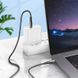Кабель HOCO U133 Monte 60W charging data cable Type-C to Type-C Black