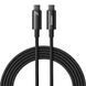 Кабель Baseus Tungsten Gold Fast Charging Data Cable Type-C to Type-C 240W 3m Black