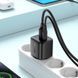 Сетевое зарядное устройство для ACEFAST A114 PD25W GaN charger (USB-A+USB-C) with digital display Black