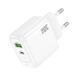 Мережевий зарядний пристрій HOCO CS55A Surplus PD30W+QC3.0 charger White