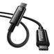 Кабель Baseus Tungsten Gold Fast Charging Data Cable Type-C to Type-C 240W 3m Black