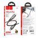 Кабель HOCO U133 Monte 60W charging data cable Type-C to Type-C Black