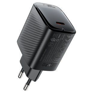 Сетевое зарядное устройство для ACEFAST A112 PD45W GaN single USB-C charger (EU) Black