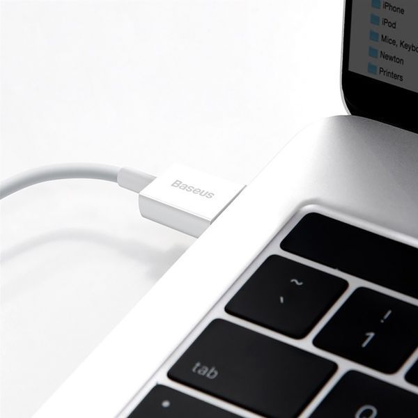 Кабель Baseus Superior Series Fast Charging Data Cable USB to iP 2.4A 2m White